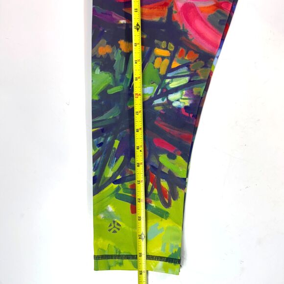 Just Live Activewear Race Time Cropskin Leggings Womens XSmall Fiery Maple Capri - Picture 7 of 9